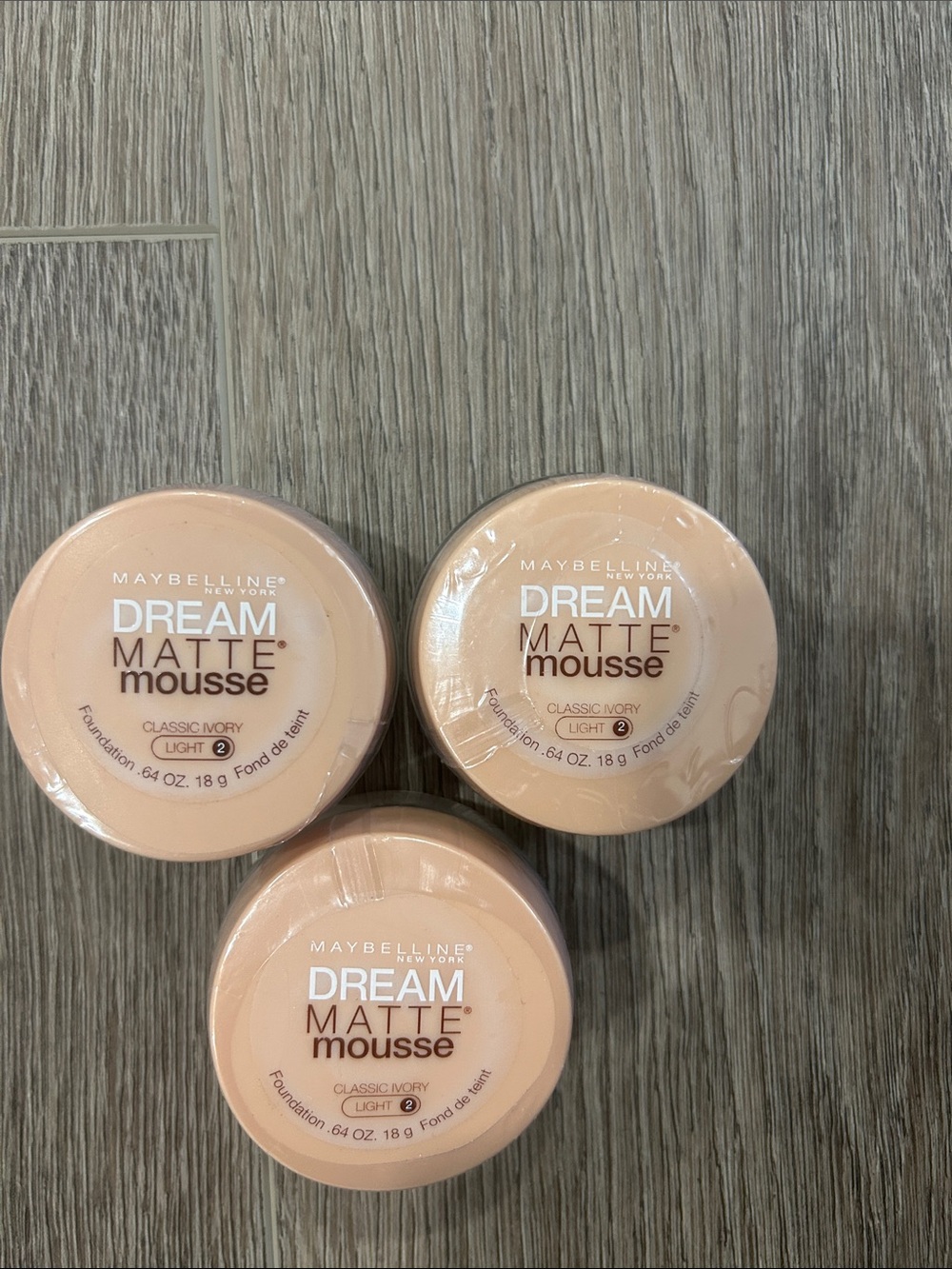 3X Maybelline Dream Matte Mousse Foundation - Classic Ivory (Light)